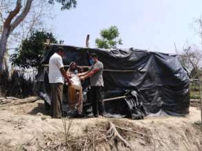 Food distribution to most affected people