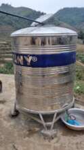 Water tank at Sang Xoay school site