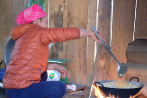 The cook in the kitchen
