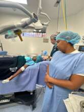 Jecol minutes before his life-changing surgery