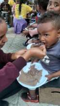 Feeding many children daily because of your help