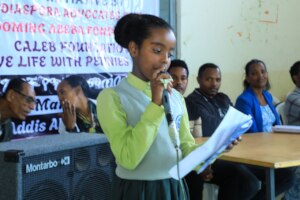 High school student express their appreciation