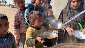 Feeding 13,000 displaced people/day in Gaza