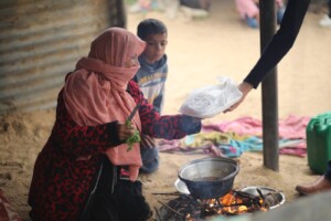 Photo from March: A meal delivered to a mother.