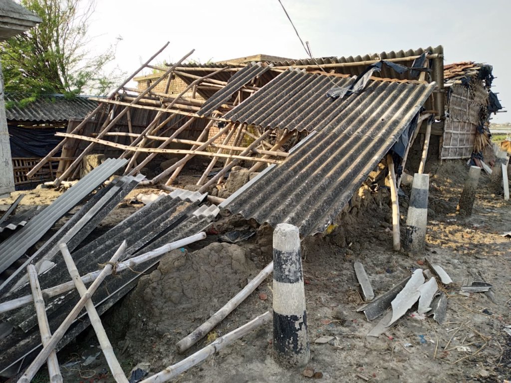 Cyclone Amphan relief for NLC, Sarberia, India