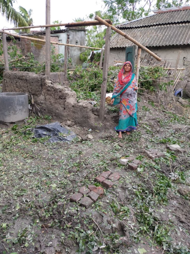 Cyclone Amphan relief for NLC, Sarberia, India