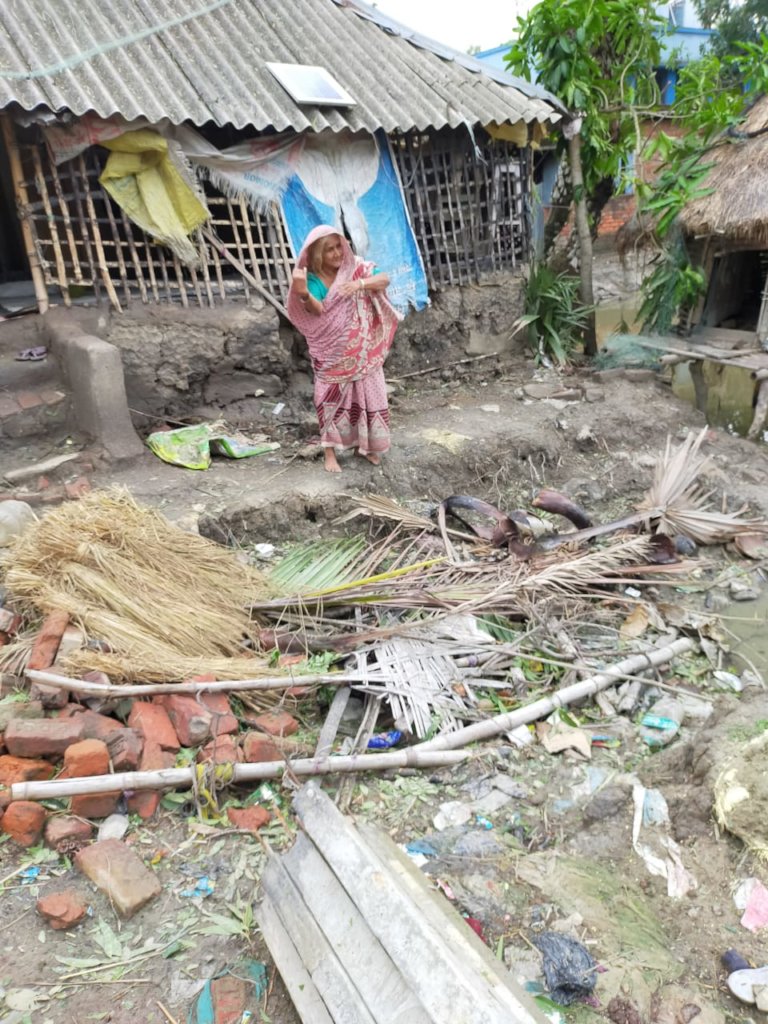 Cyclone Amphan relief for NLC, Sarberia, India