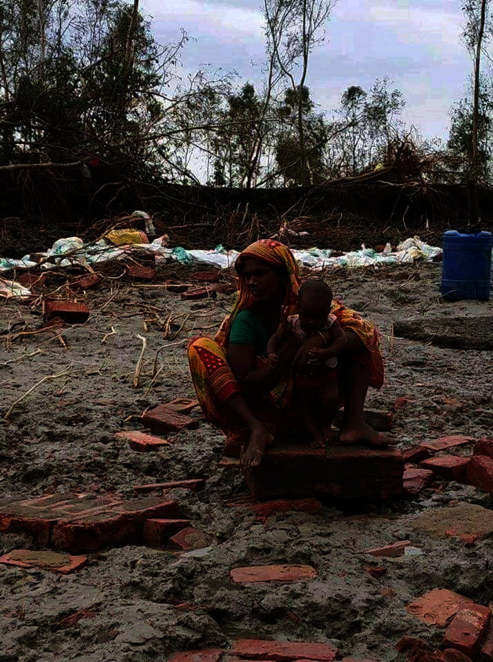 Cyclone Amphan relief for NLC, Sarberia, India
