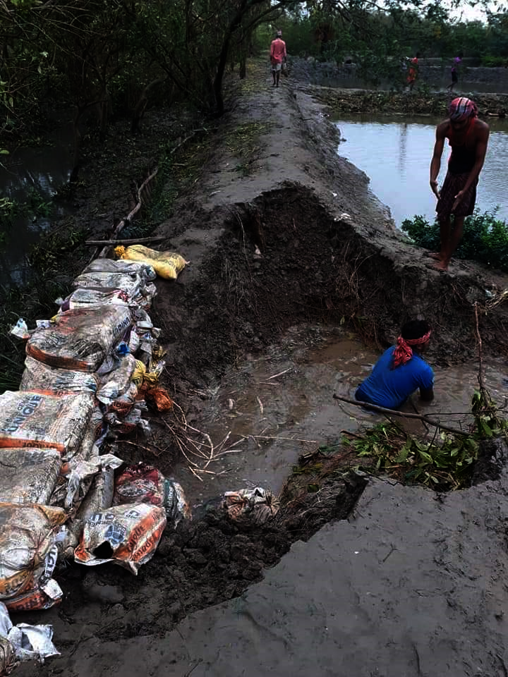 Cyclone Amphan relief for NLC, Sarberia, India