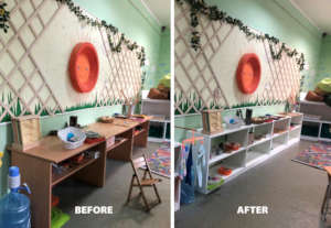 New furniture - before and after