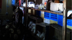 Jolly in her store