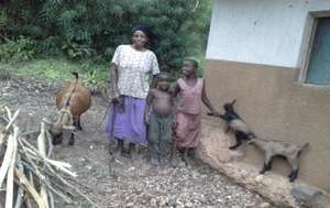 Mauda with her grandchildren, Shallon and Kevin