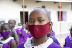 Nyaka Students Wearing Masks