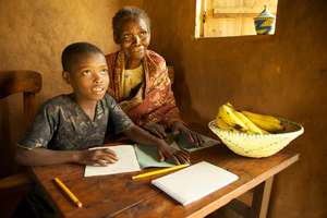 Young boy and his Grandmother