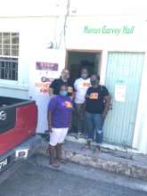 Volunteers distributed food supplies in Choiseul