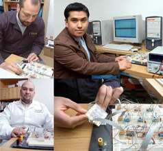 Checking the operation of the visual prosthesis.