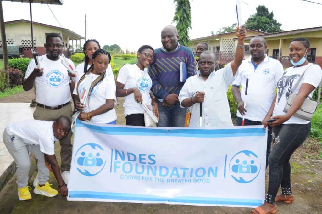 Provide White Cane for Blind Children in Cameroon