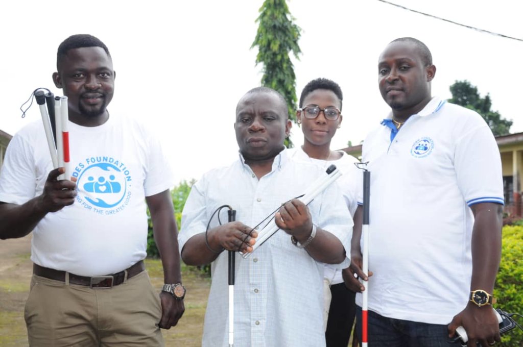 Provide White Cane for Blind Children in Cameroon