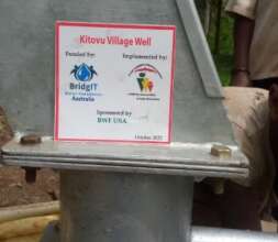 Kitovu Village Well Plaque