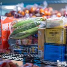 Grocery bags with produce