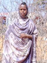 Faisa lives in an internal displacement settlement