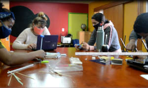 Adolescents studying in our centre at Malvin Norte