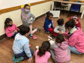 Children in one of our routine activities
