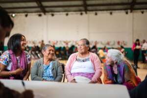 Indigenous leaders participating in regional forum