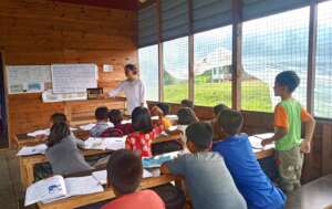 English lesson at the new school