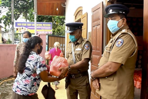 Food parcel donation at TFT Preschool