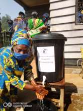 Hand washing practice during training