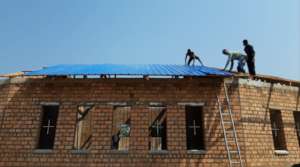 Roofing Iron going on!