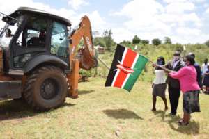 The official ground breaking!