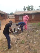 Geophysical survey in progress