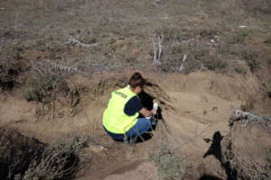 Installing a burrow-flap