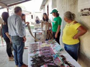 Qom artisan selling crafts