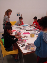 Working on their projects