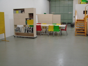 The renovated space