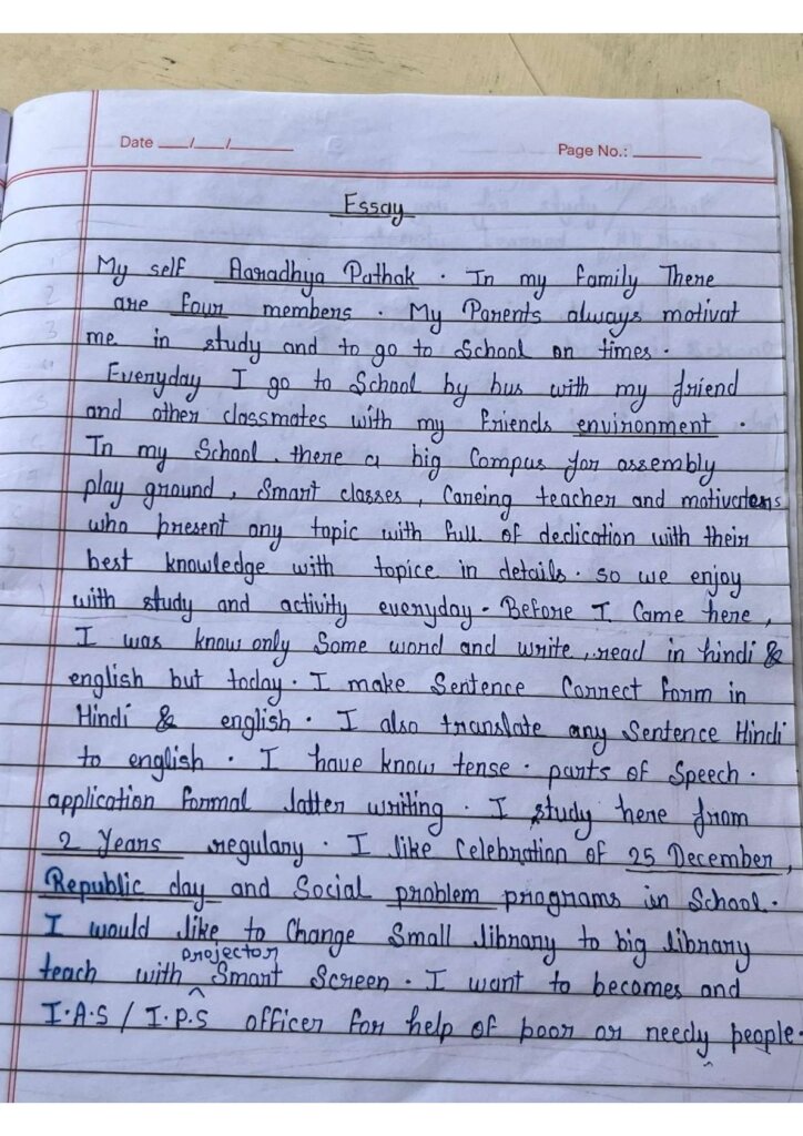 Aaradyas essay
