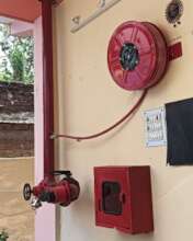 Extended fire estinguishing system installed
