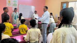 Class inspection by headmaster Mr. Singh