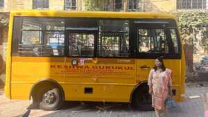 New school bus for Keshwa Gurukul school