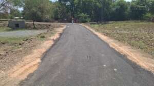 Government paved road to Keshwa Gurukul school