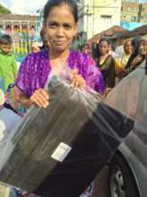Tarpaulins for those made homeless in the cyclone