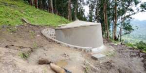 Newly Built Water Reservoir in Garadida
