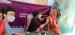 Poonam - young mother's vaccination