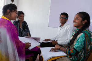 Students in a seminar.