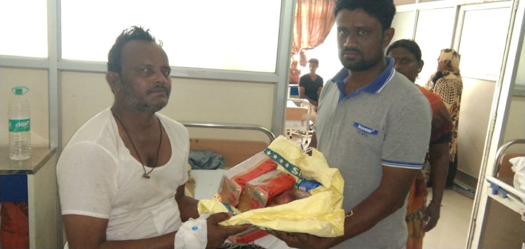sponsoring food donation to poor families in india