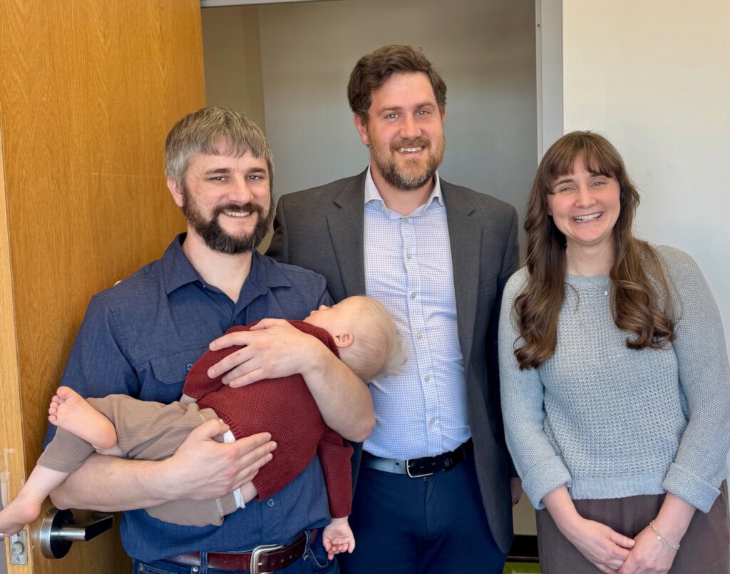 Spencer with Family on the Advance Doman Program