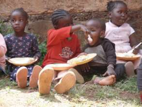 Children enjoying their meals